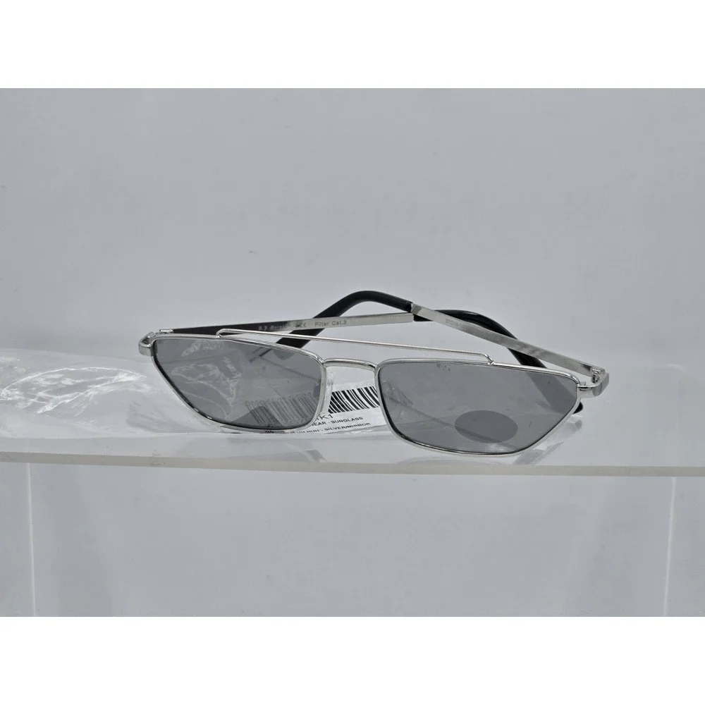 A.J.‎ Morgan Eyewear Slim UH HUH, Silver Mirror Sunglasses UV 400